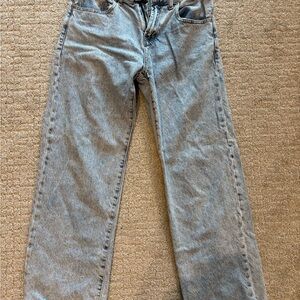 PacSun Men's Straight Jeans in Light Gray
